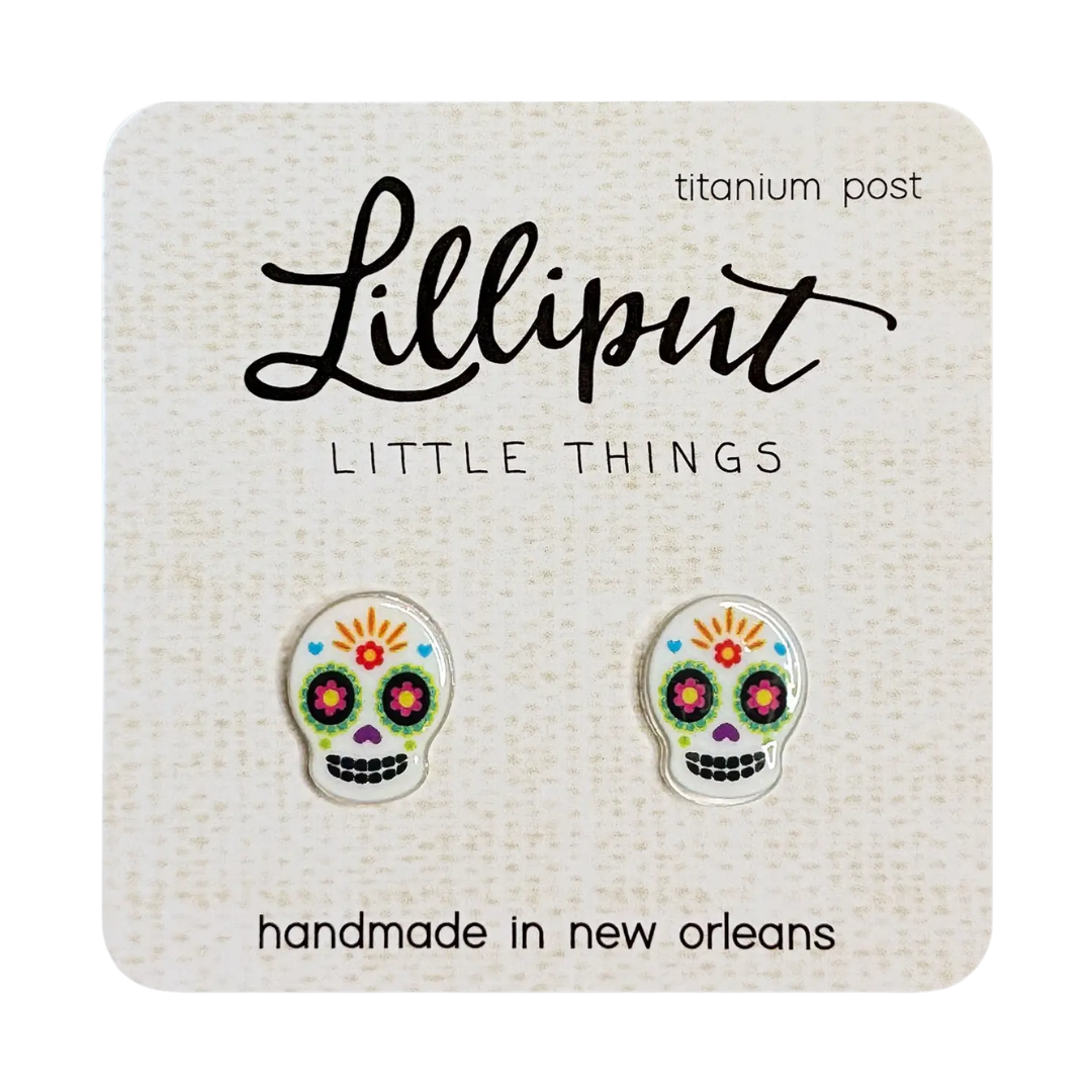 Day of the Dead Sugar Skull Earrings