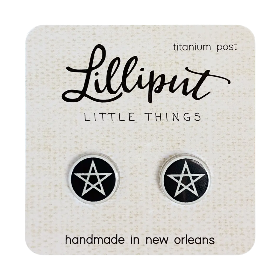 Witchy Pentagram Earrings