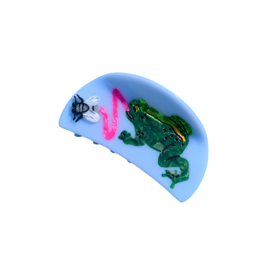 Frog and Fly Hair Claw