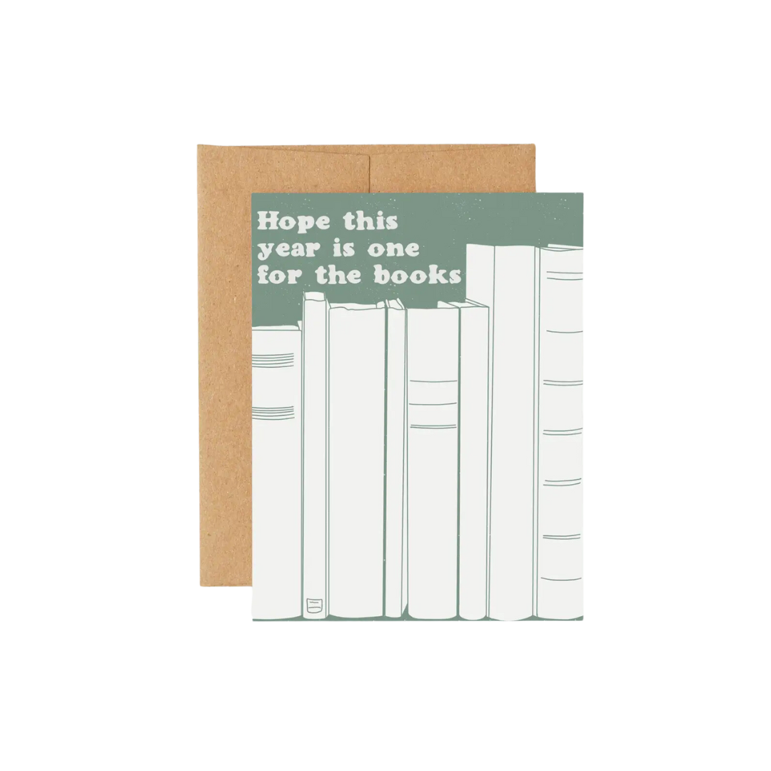 One For the Books Birthday Card