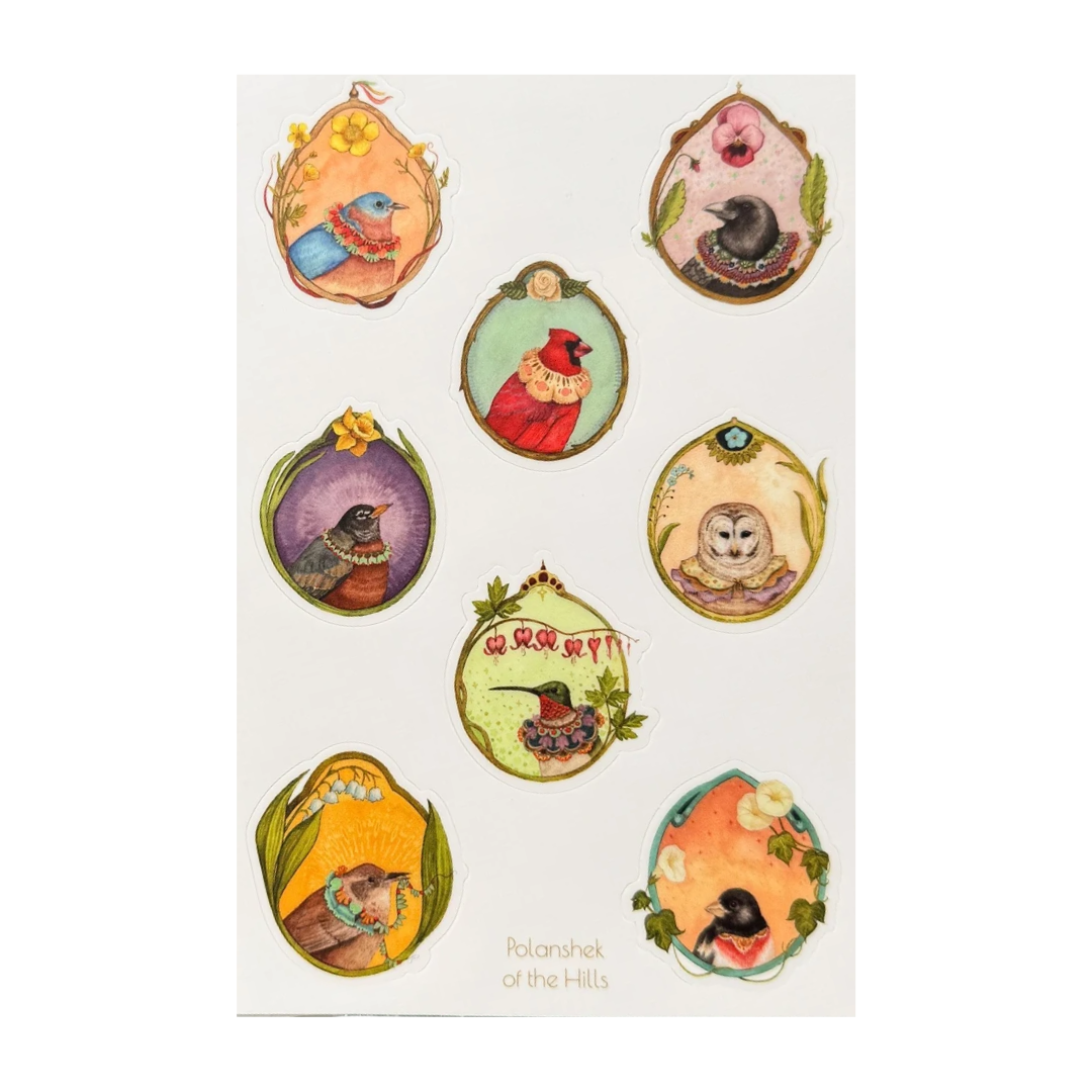 Floral Flight Crew Sticker Sheet