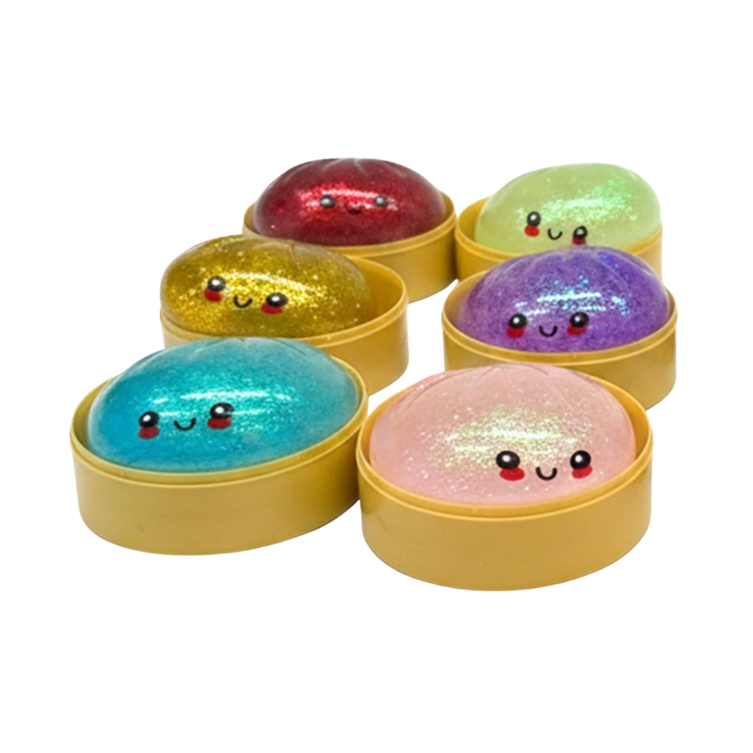 Mystery Squishy Glitter Dumpling Stress Relief Toy