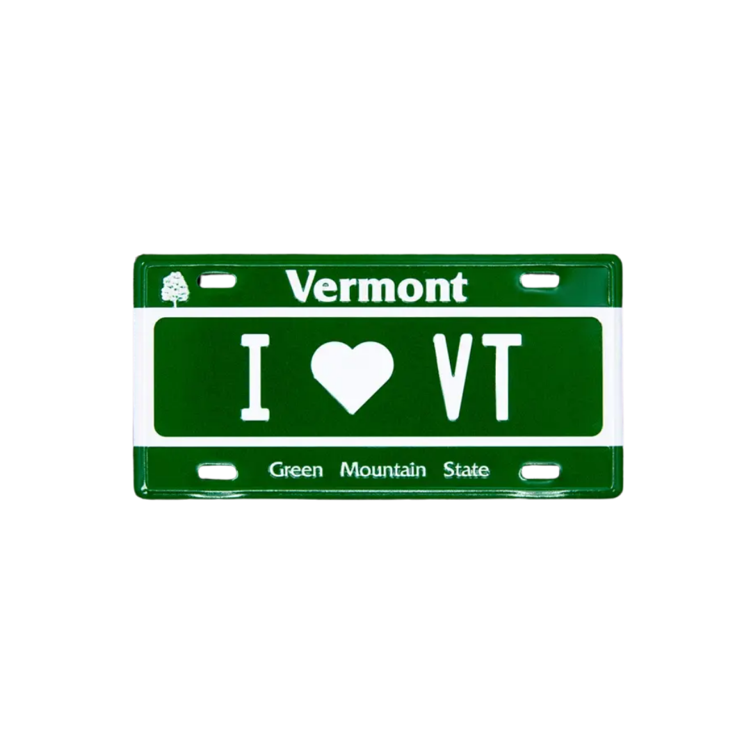 I Heart Vermont - Vermont License Plate Magnet