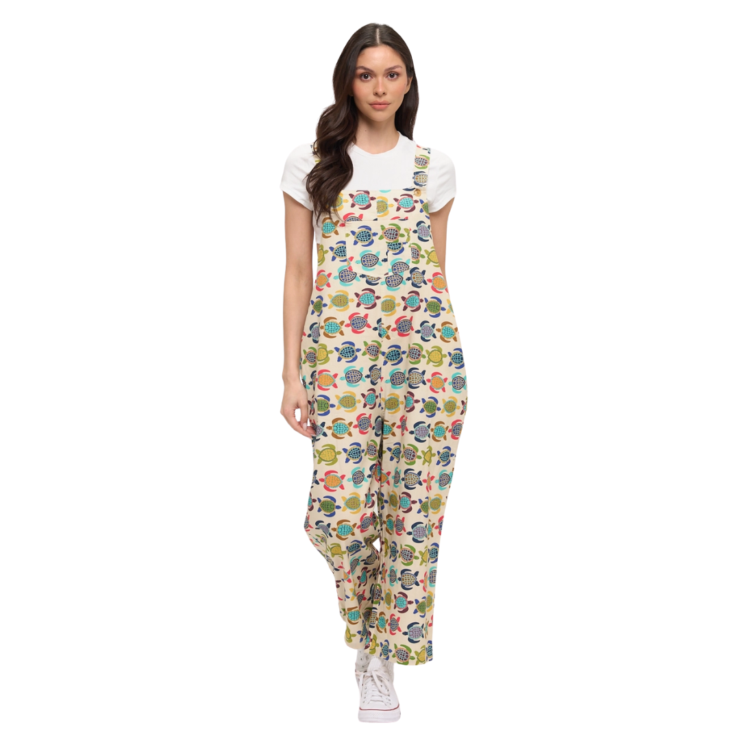 Colorful Sea Turtles Overalls