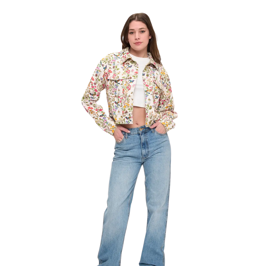 Floral Humming Bird Jacket