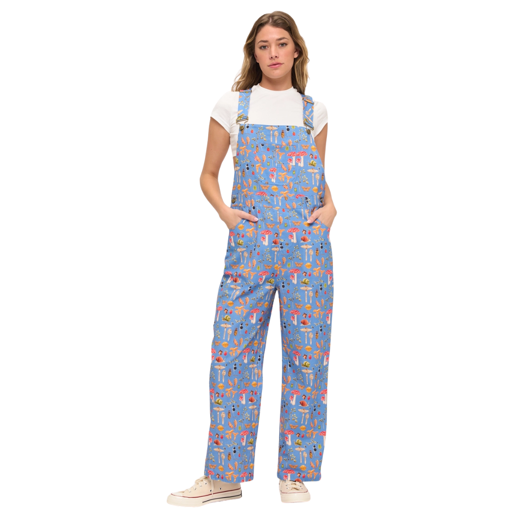 Enchanted Forest Mushroom Overalls