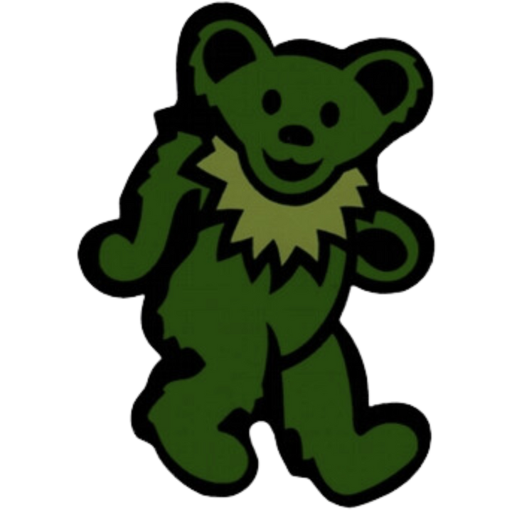 Bear with Necklace Sticker - Multiple Colors (3in)