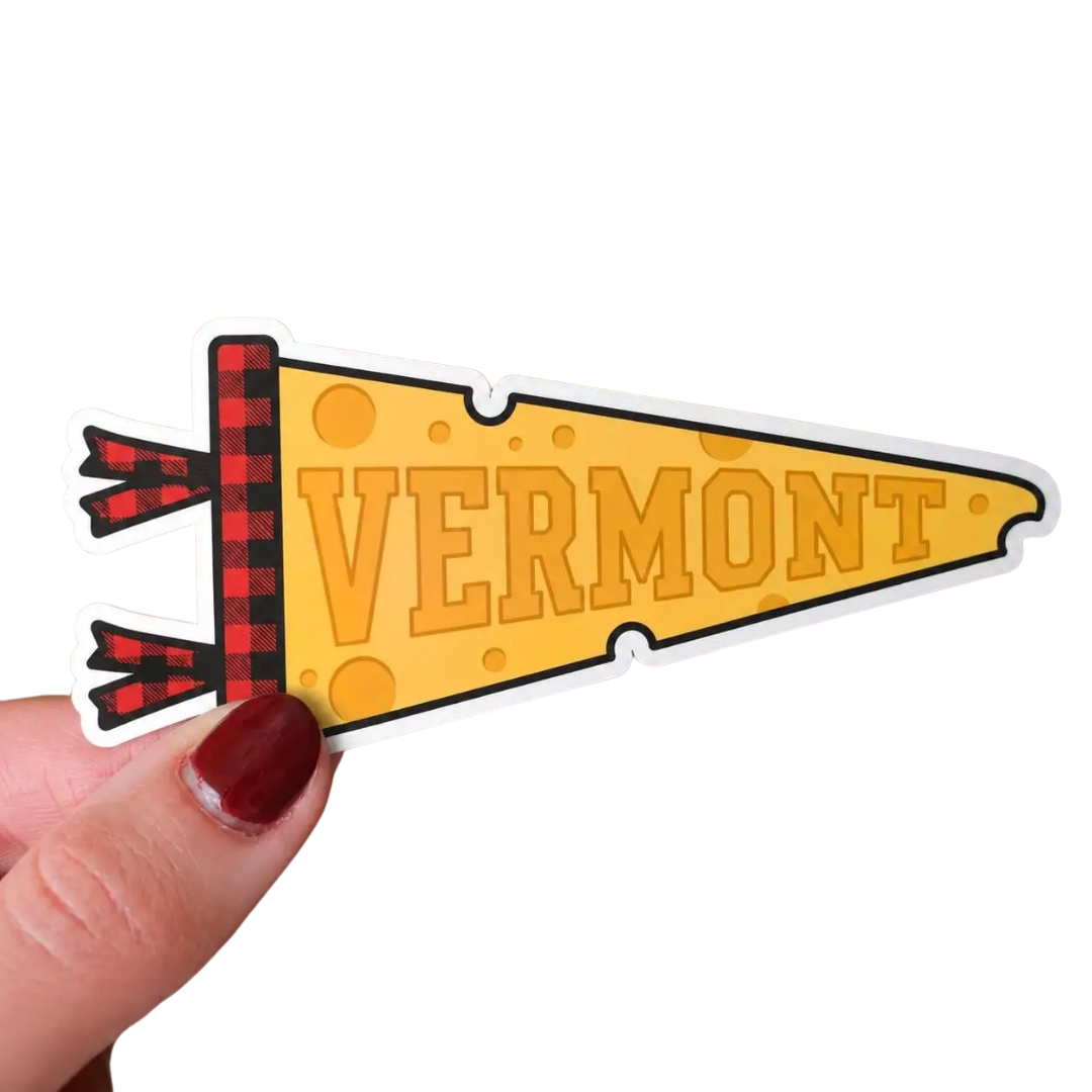 Vermont Cheese Pennant Sticker