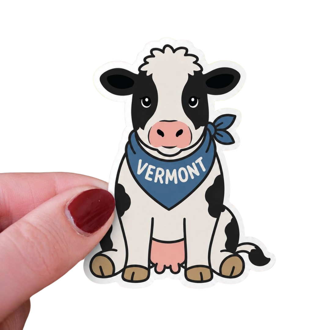 Vermont Holstein Dairy Cow Sticker