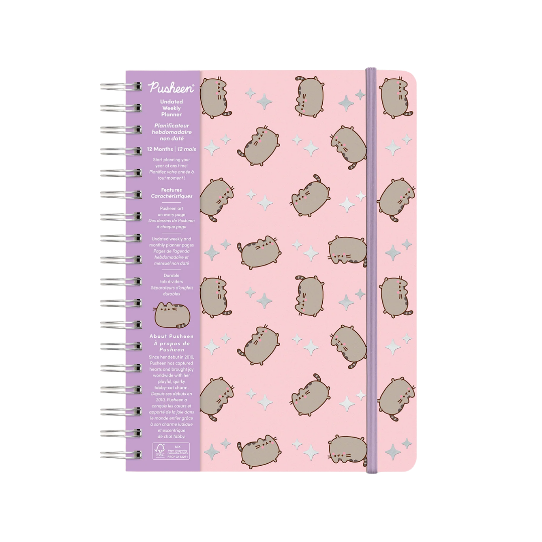 Pusheen Sparkles Undated Tri-Tab Planner