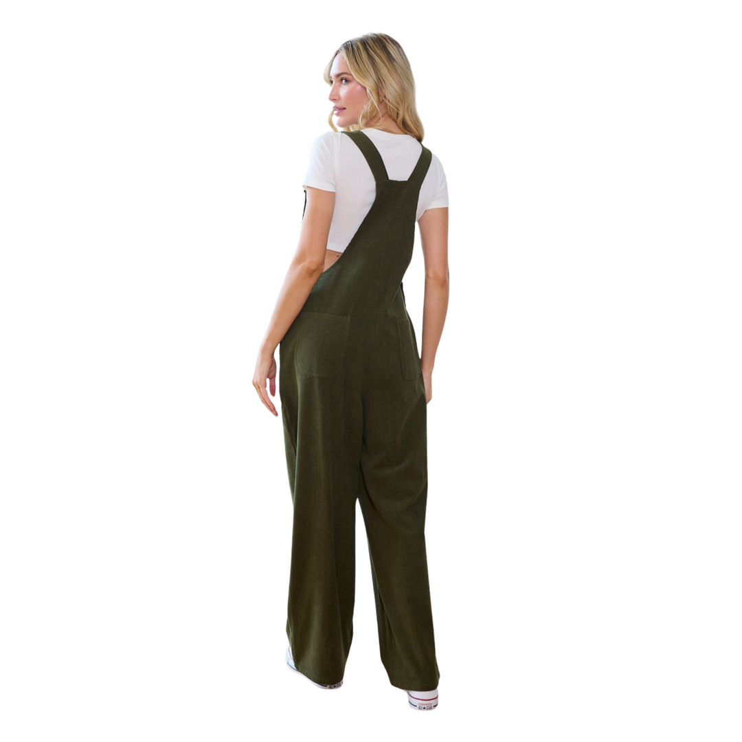 Classic Green Corduroy Overalls