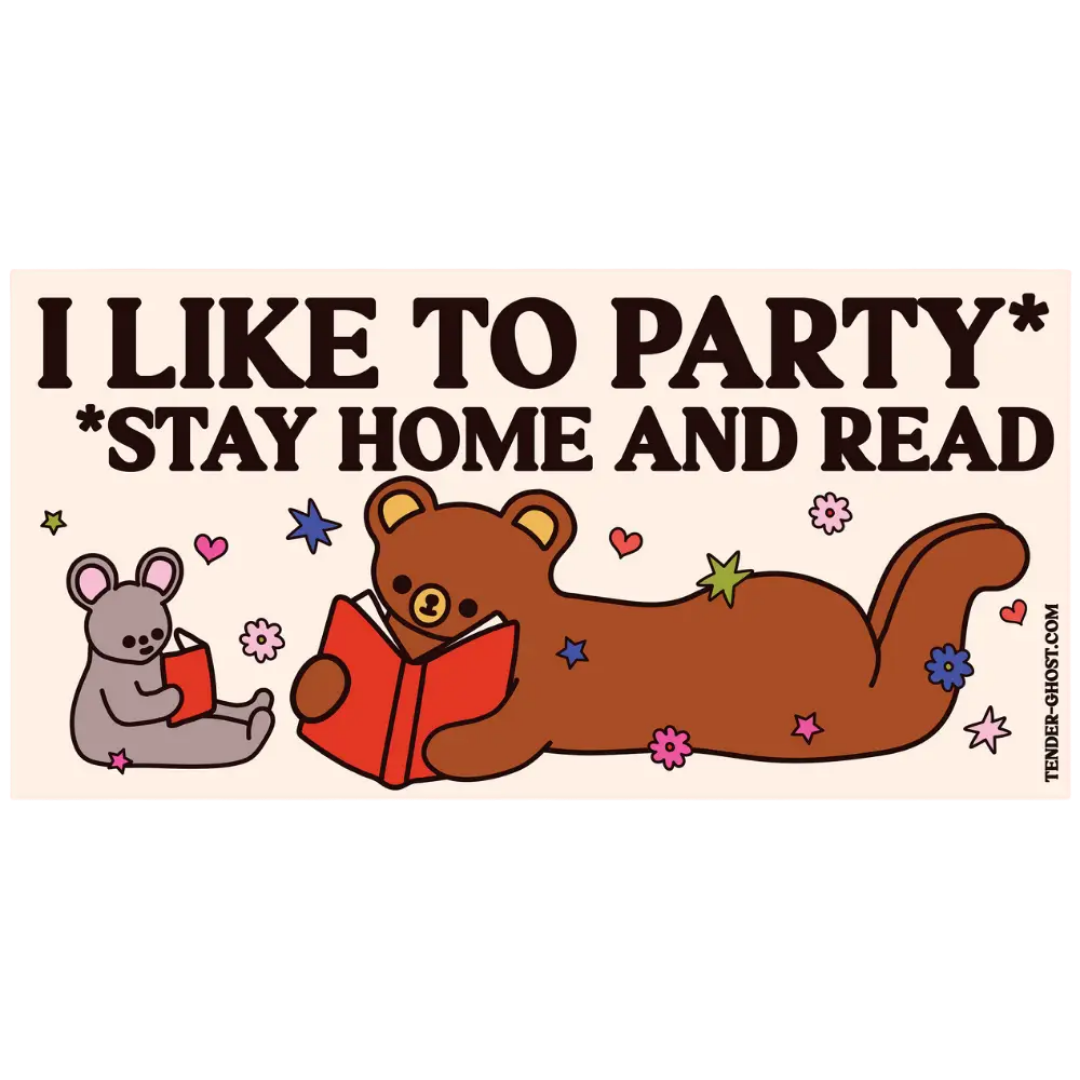 Stay Home and Read Bumper Magnet