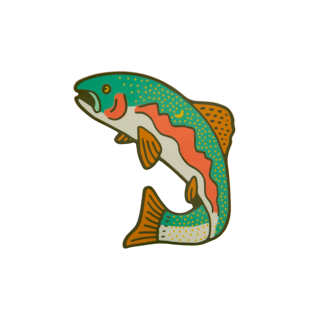 Trout Landscape Sticker