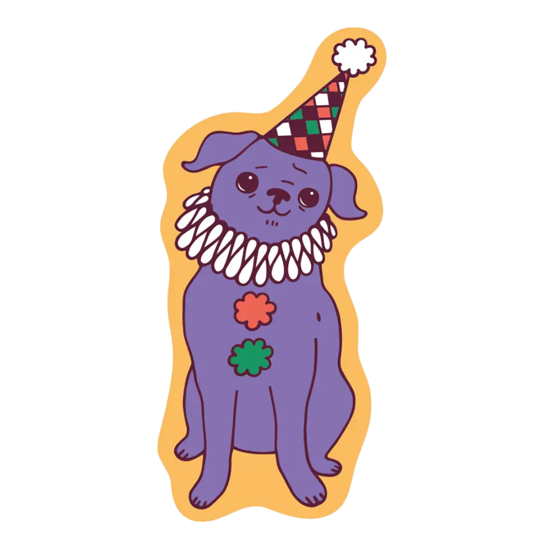 Clown Stevie Sticker