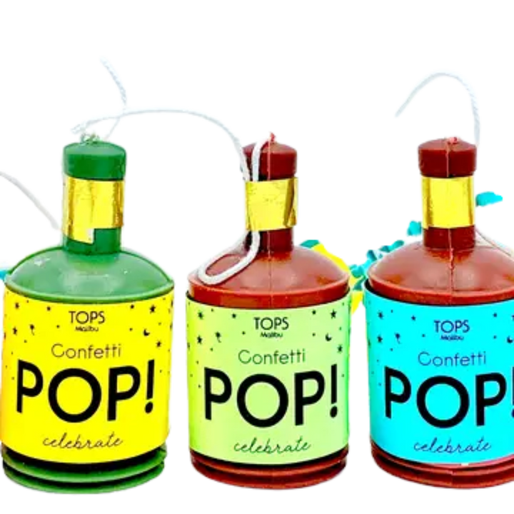 Confetti Pop! Streamers- Multi-Color- Set of 12