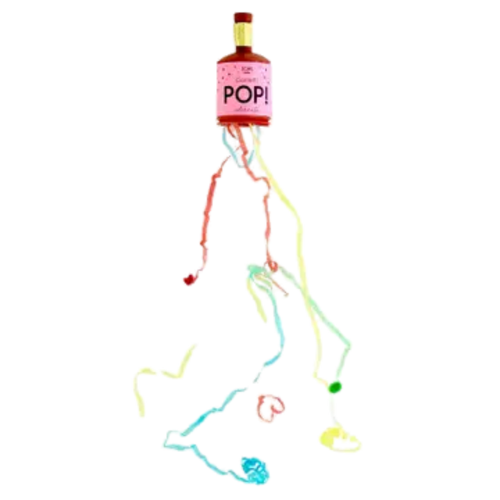 Confetti Pop! Streamers- Multi-Color- Set of 12