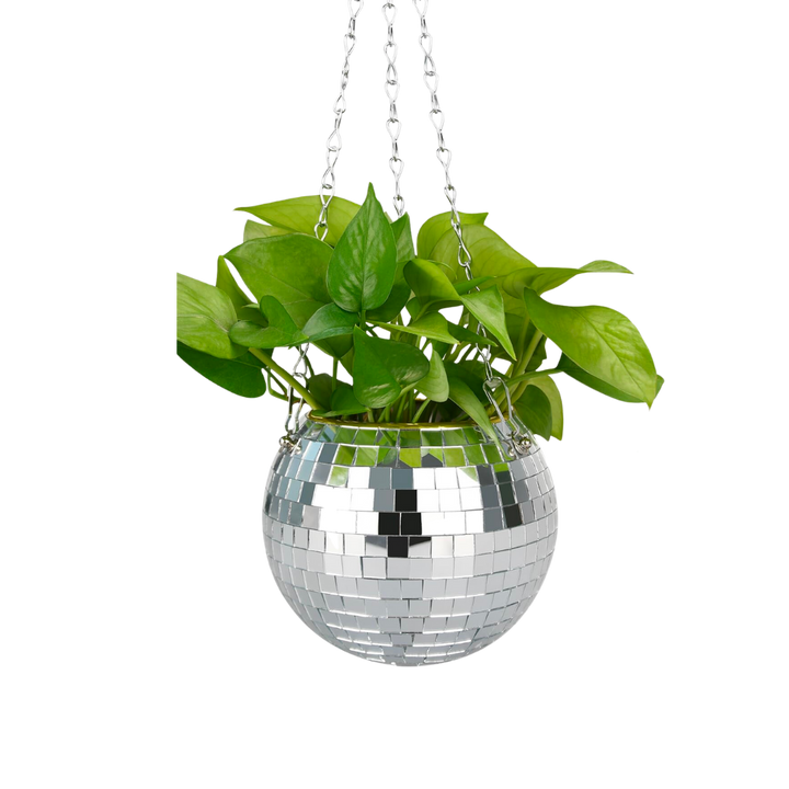 6" Disco Ball Hanging Planter