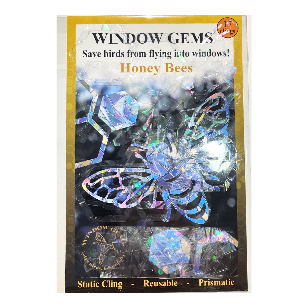 Prismatic Honey Bee Window Clings (17ct)