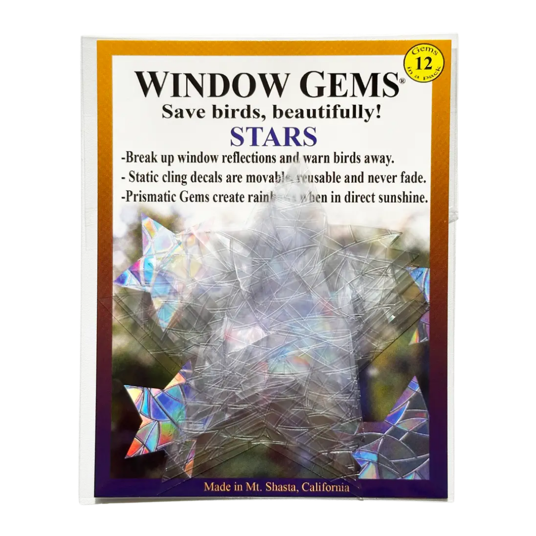 Prismatic Star Window Clings (12ct)