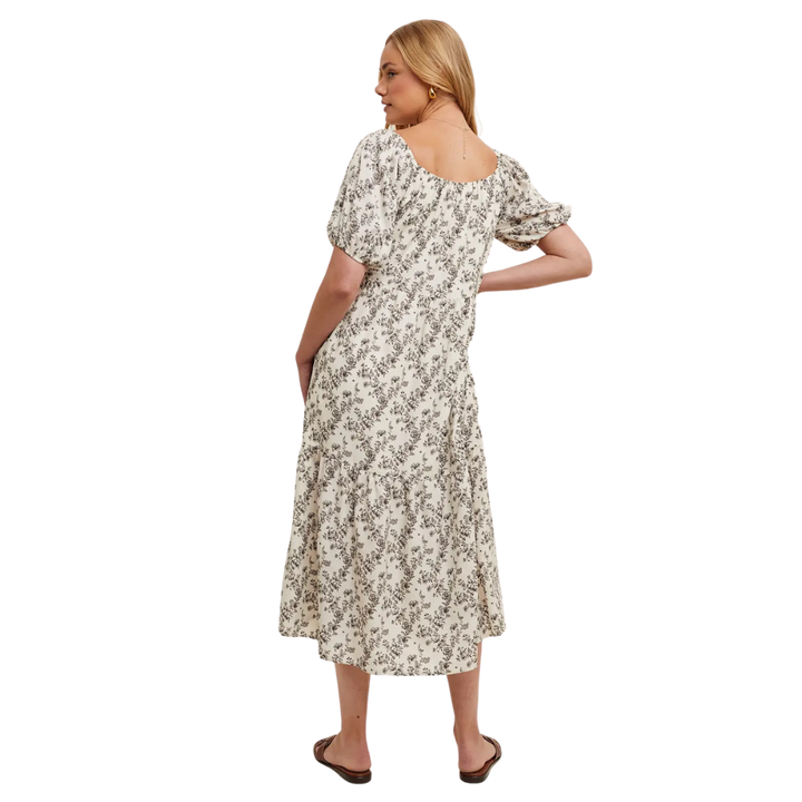 Floral Casual Midi Dress