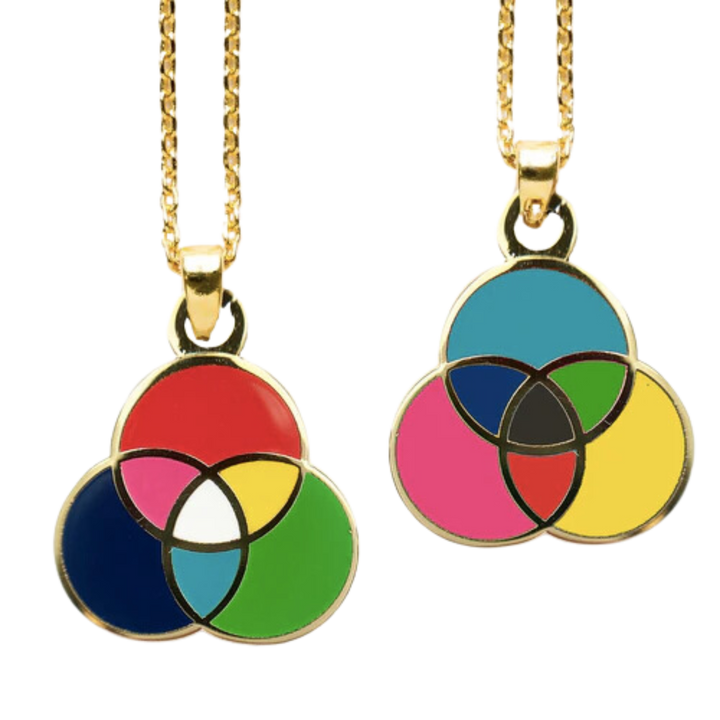 RGB CMYK Color Wheel - Double Sided Pendant