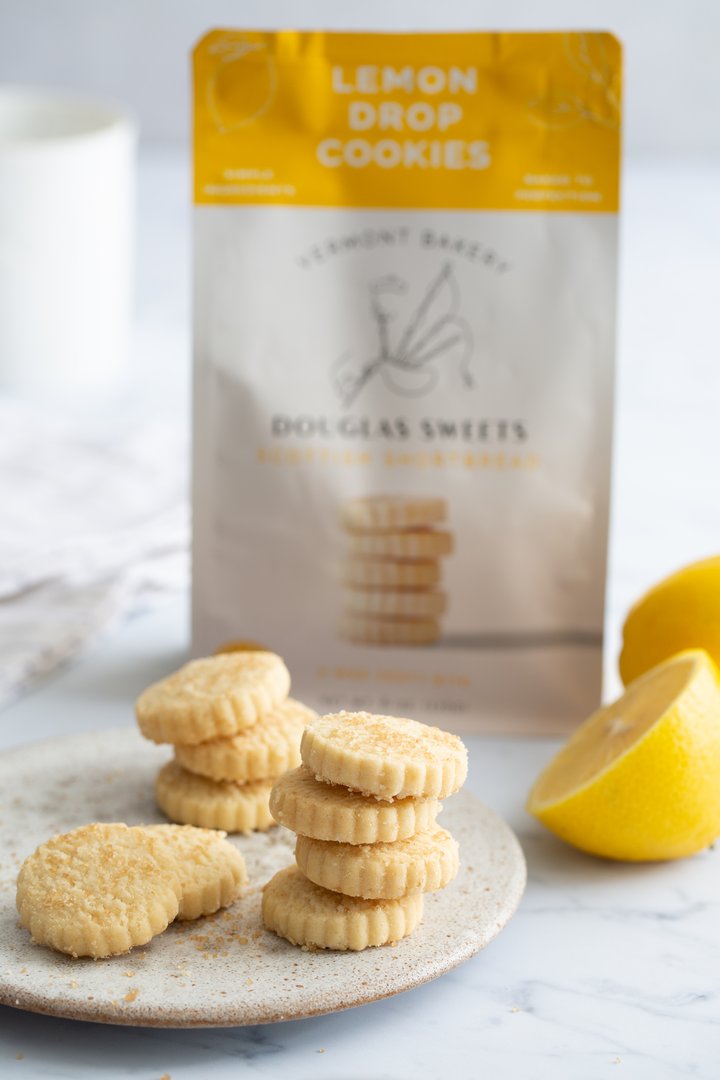 Lemon Drop Shortbread Cookies