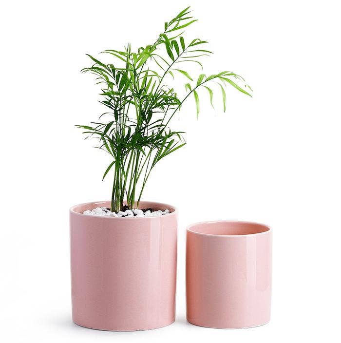 Flower Pink Ceramic Pot