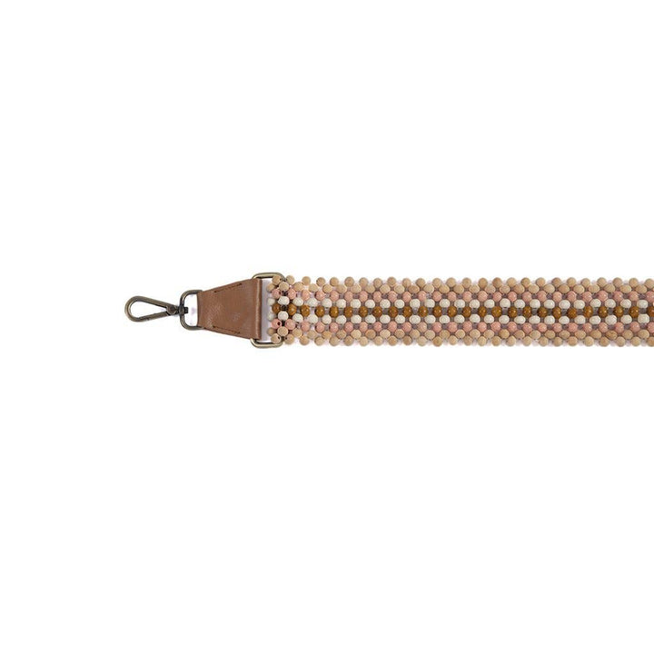 Jasmine Beaded Guitar Strap - Blush