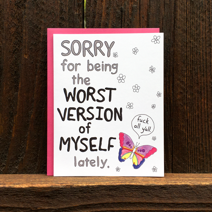 Worst Version Of Myself Card