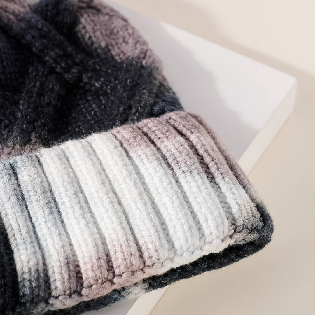 Tie Dye Print Knitted Beanie