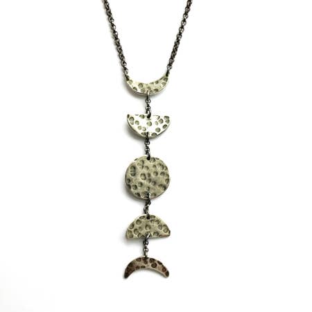 Vertical Moon Necklace - Small