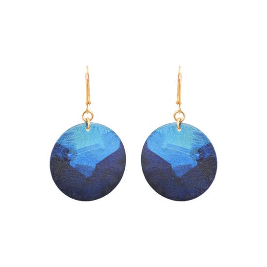 Lazuli Round Earrings