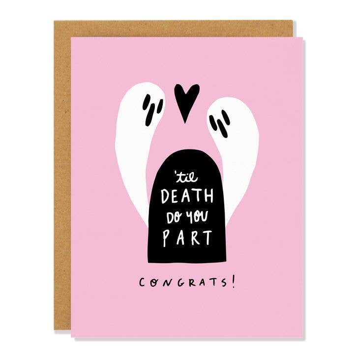 Til Death Do You Part Wedding Greeting CardCard
