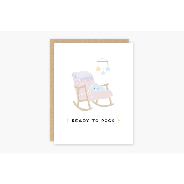 Ready to Rock Baby Greeting Card