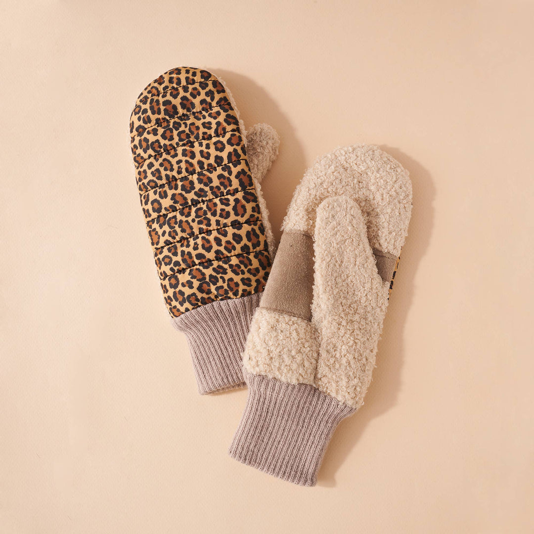 Leopard Print Seritte Mittens