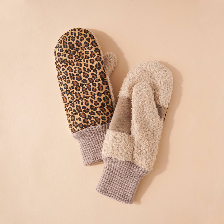 Leopard Print Seritte Mittens