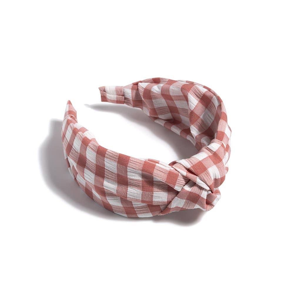 Knotted Plaid Headband