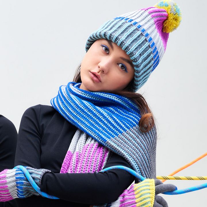 Chunky Ribbed Pom Hat