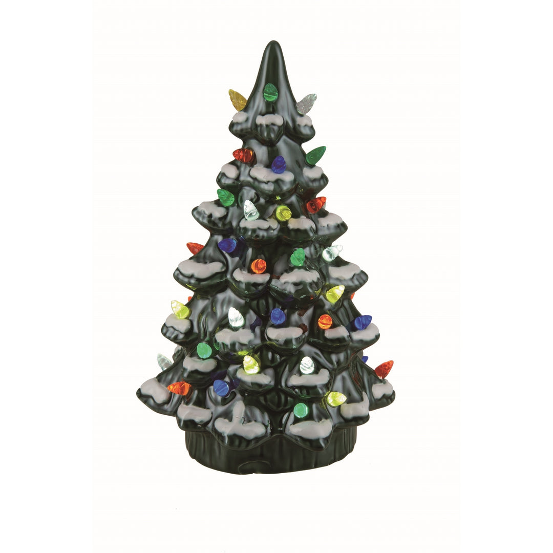 Ceramic Green Light Up Nostalgic Tree