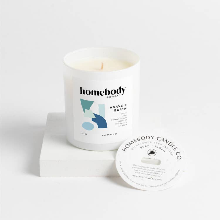 Agave and Earth Burn and Bloom Candle