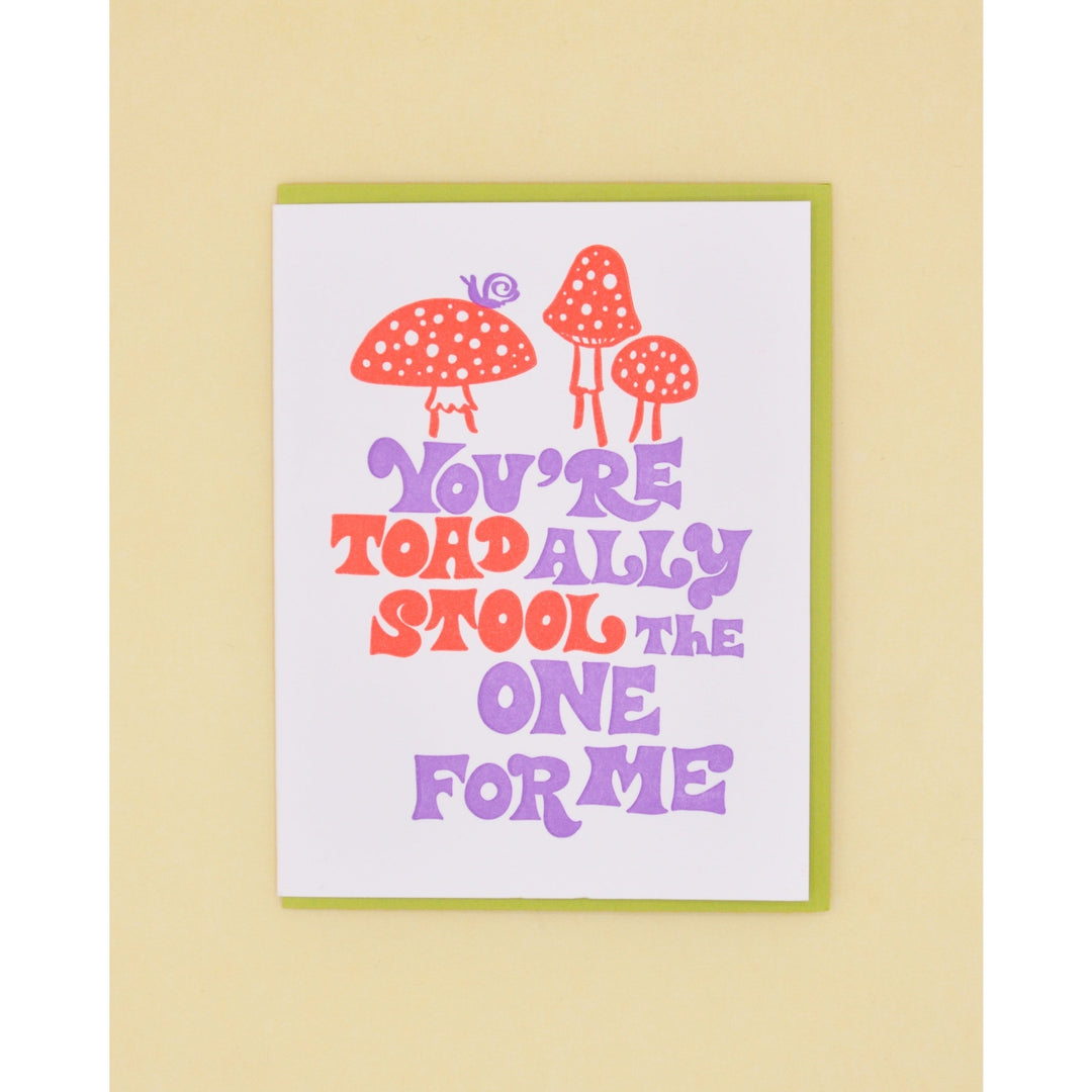 Toadally stool Card