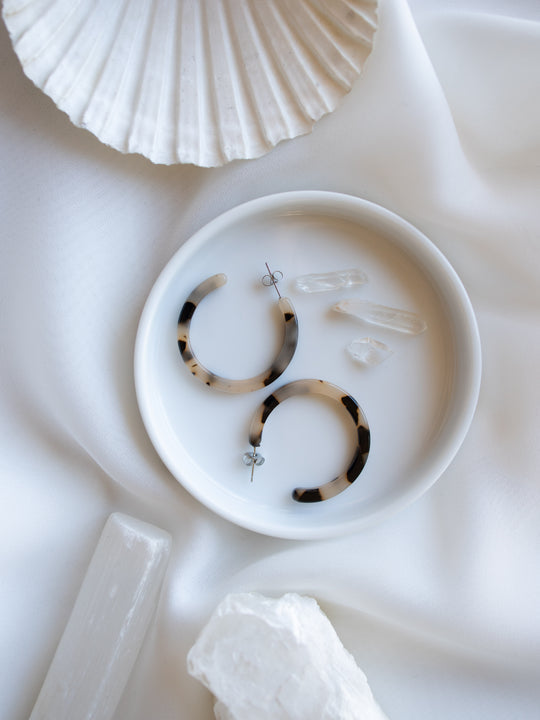 Nora Hoop Earrings Tortoise
