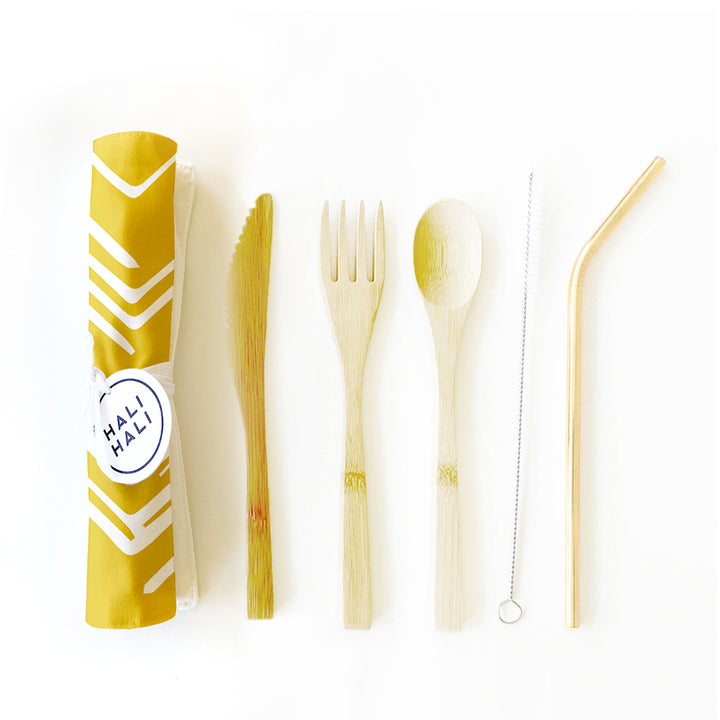 6 Piece Reusable Cutlery Set- Assorted Patterns