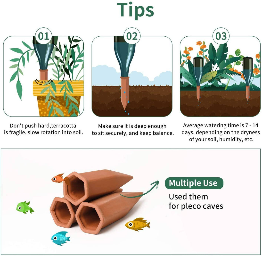 Terracotta Plant Watering Stake