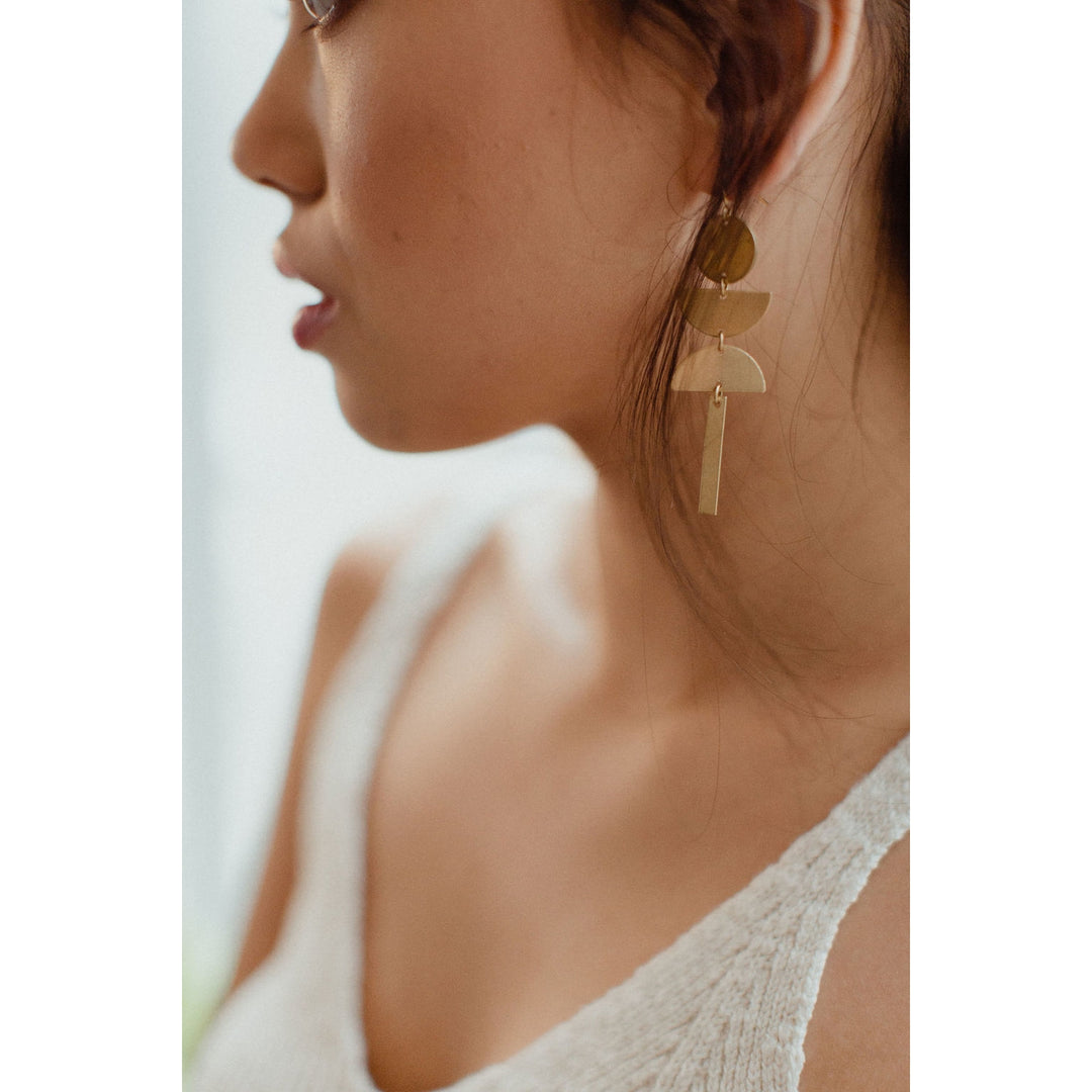 Brass Earrings No. 30