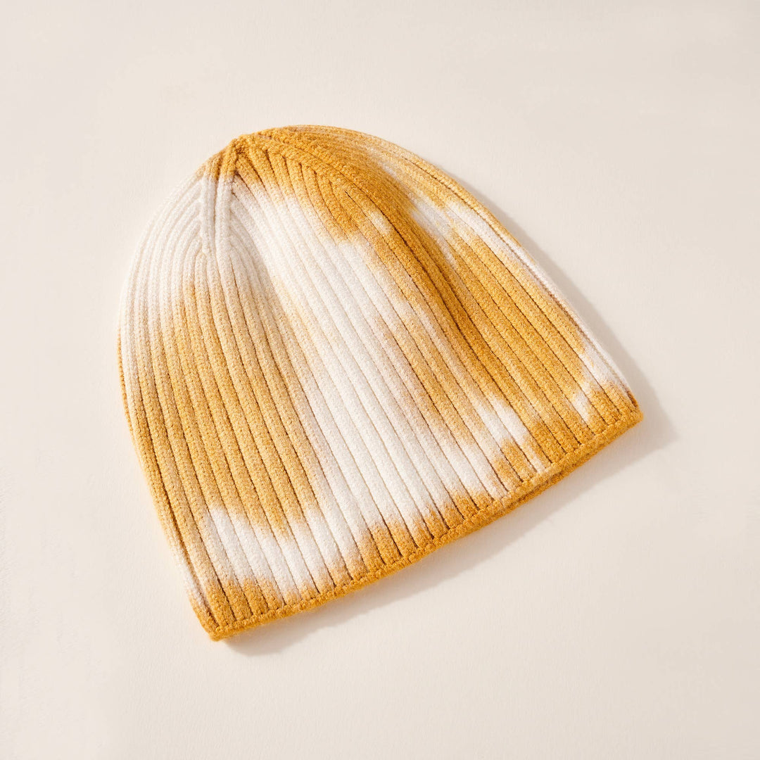 Tie Dye Print Ribbed Beanie