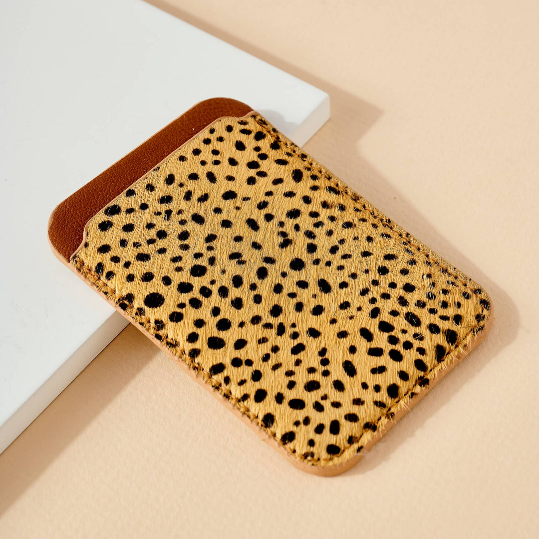 Animal Print Phone Pocket Card Wallet