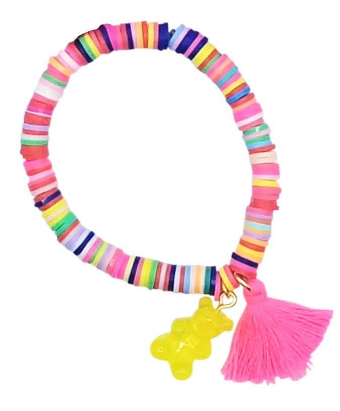 Stretch Neon Gummy Bear Bracelets