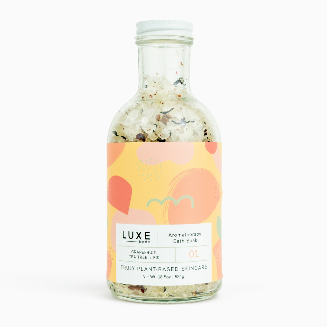 Luxe Grapefruit, Tea Tree + Fir Aromatherapy Bath Salt Soak