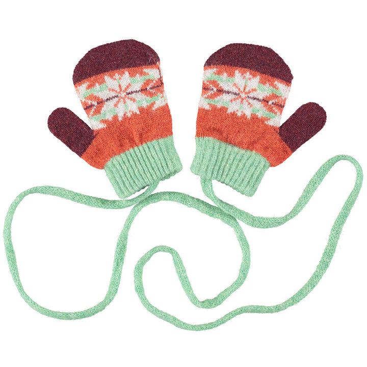 Kid's Patterned Lambswool Mittens